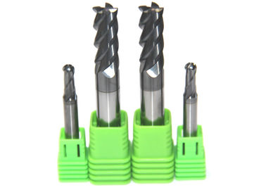Co 12% Tungsten Carbide Corner Radius Milling Cutters Nano Coated 4 Flutes